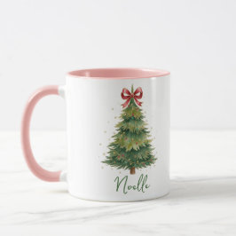 Personalized Christmas Gift -Ribboned Christmas Tr Tasse