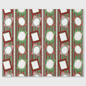 Personalized Christmas Gift Wrap-Scrapbook Cute Geschenkpapier (Flach)