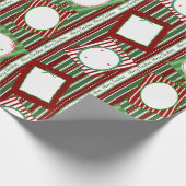 Personalized Christmas Gift Wrap-Scrapbook Cute Geschenkpapier (Ecke)