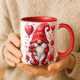 Personalized Christmas Gnome Mug  Tasse