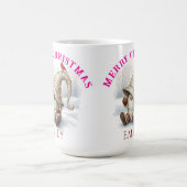 Personalized Christmas Gnome Watercolor Kaffeetasse (Mittel)