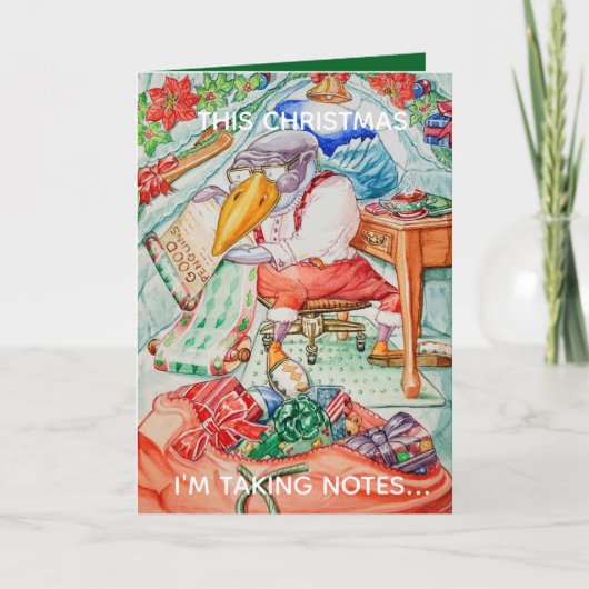 Personalized Christmas Greeting Card for Good Kids Karte (Vorderseite)