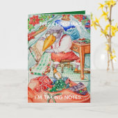 Personalized Christmas Greeting Card for Good Kids Karte (Gelbe Blume)