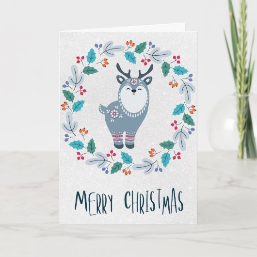 Personalized Christmas Holiday Greeting Cards Karte (Vorderseite)