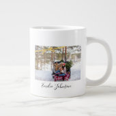 Personalized christmas holiday photo x Mas tee Jumbo-Tasse (Rechts)