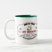 Personalized Christmas Hot Cocoa  Zweifarbige Tasse (Links)