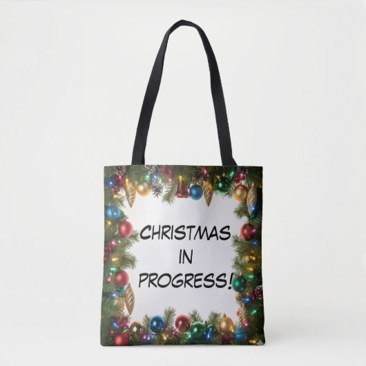 Personalized Christmas In Progress - Tasche (Vorderseite)