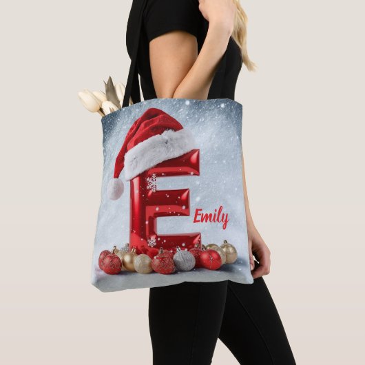 Personalized Christmas Initial Tote Bag with Custo Tasche (Von Nahem)