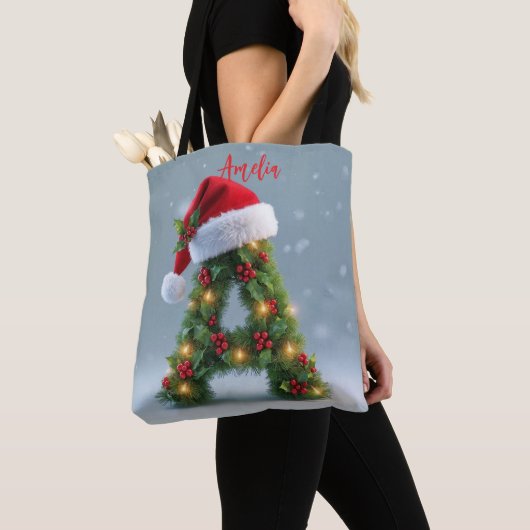 Personalized Christmas Initial Tote Bag with Custo Tasche (Von Nahem)