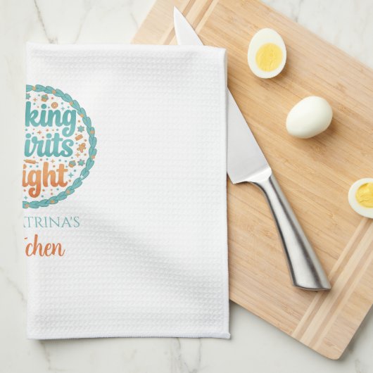 Personalized Christmas Kitchen Towels Geschirrtuch (Viertel Falte)