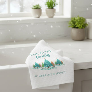 Personalized Christmas Kitchen Towels Geschirrtuch