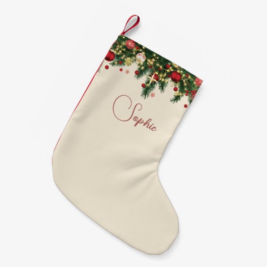 Personalized Christmas Kleiner Weihnachtsstrumpf (Vorderansicht (hängend))