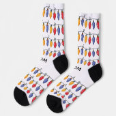 Personalized Christmas Lights   Socken (Linkes Detail)