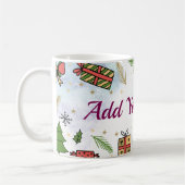 Personalized Christmas Mug – Add Your Name Kaffeetasse (Links)