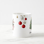 Personalized Christmas Mug Custom Name Holiday Cup Kaffeetasse (Mittel)