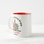 Personalized Christmas Mug for Teacher Zweifarbige Tasse (Vorderseite Links)