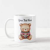 Personalized Christmas Mug With A Cute Teddy Bear Kaffeetasse (Links)
