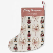 Personalized Christmas Nutcracker & Ballerina      Kleiner Weihnachtsstrumpf (Rückseite)