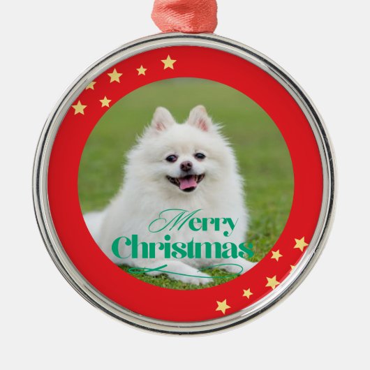 Personalized Christmas Ornament Aus Metall (Vorne)