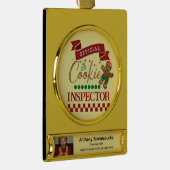 Personalized Christmas Ornament - Cookie Inspector (Rechts)