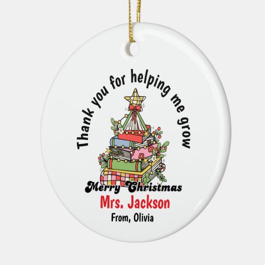Personalized Christmas Ornament for Teacher (Links)