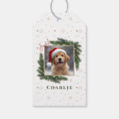 Personalized Christmas Pet Photo – Holiday Geschenkanhänger (Rückseite)