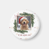 Personalized Christmas Pet Photo – Holiday Gift Magnet (Vorne)