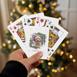 Personalized Christmas Pet Photo – Holiday Spielkarten