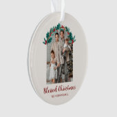 Personalized Christmas Photo Acrylic Ornament (Vorderseite)