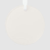 Personalized Christmas Photo Acrylic Ornament (Rückseite)