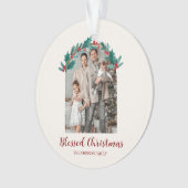 Personalized Christmas Photo Acrylic Ornament (Vorderseite)