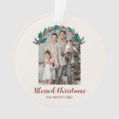 Personalized Christmas Photo Acrylic Ornament (Vorderseite)