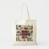 Personalized Christmas Photo Custom Family Gift Tragetasche (Vorne)