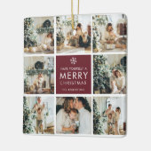 Personalized Christmas Photo Keramikornament (Links)