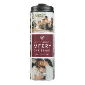 Personalized Christmas Photo Thermosbecher (Vorderseite)