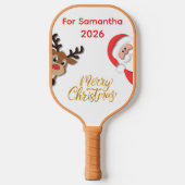 Personalized Christmas Pickleball Paddle 2026 (Vorderseite)