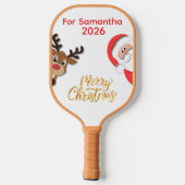 Personalized Christmas Pickleball Paddle 2026 (Rückseite)