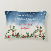 Personalized Christmas Pillow Duo Love Elephants Dekokissen (Rückseite)