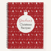 Personalized Christmas Recipe Book Notizblock (Vorderseite)