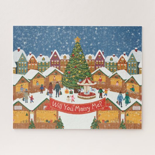 Personalized Christmas Secret Message/Marry me Puzzle (Horizontal)