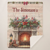 Personalized Christmas Sherpadecke (Vorderseite)