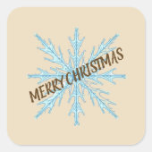 Personalized Christmas Snowflake Stickers – Labels (Vorderseite)