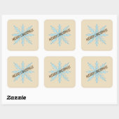 Personalized Christmas Snowflake Stickers – Labels (Blatt)