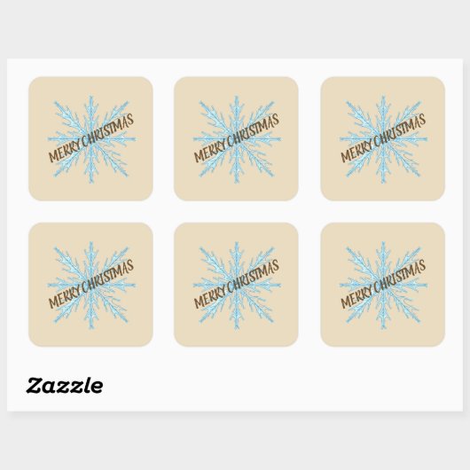 Personalized Christmas Snowflake Stickers – Labels (Blatt)