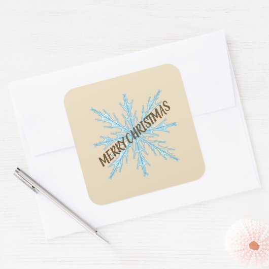 Personalized Christmas Snowflake Stickers – Labels (Umschlag)