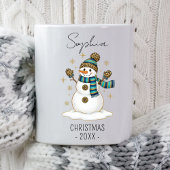 Personalized Christmas Snowman Christmas Winter Kaffeetasse