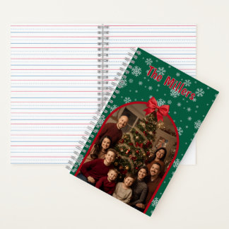 Personalized Christmas Spiral Notebook with Custom Notizblock