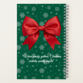 Personalized Christmas Spiral Notebook with Custom Notizblock (Rückseite)