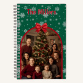 Personalized Christmas Spiral Notebook with Custom Notizblock (Vorderseite)