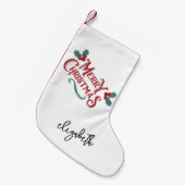 Personalized Christmas Stocking|Custom Decoration  Kleiner Weihnachtsstrumpf (Vorderansicht (hängend))